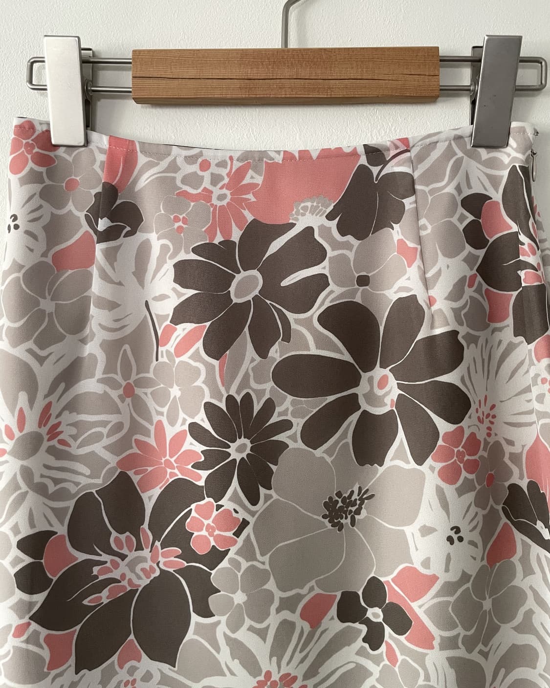 LAUTREAMONT pink  grey floral midi skirt 상품이미지2