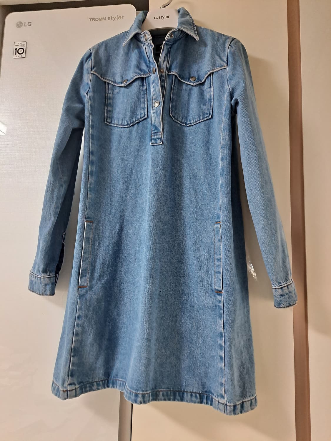 A.P.C 아페쎄  - 건플랩포켓 칼라 데님 원피스  55반 - 66반 상품이미지3