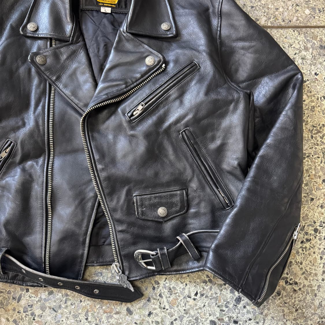 [L] Harley davidson 할리데이비슨 가죽 라이더 자켓 상품이미지5