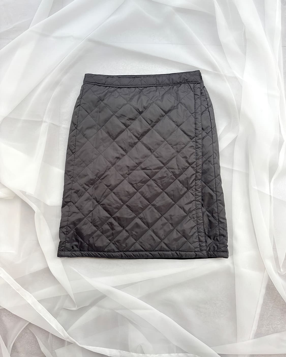 카모플라쥬 퀼티드 리버서블 랩 스커트 상품이미지7