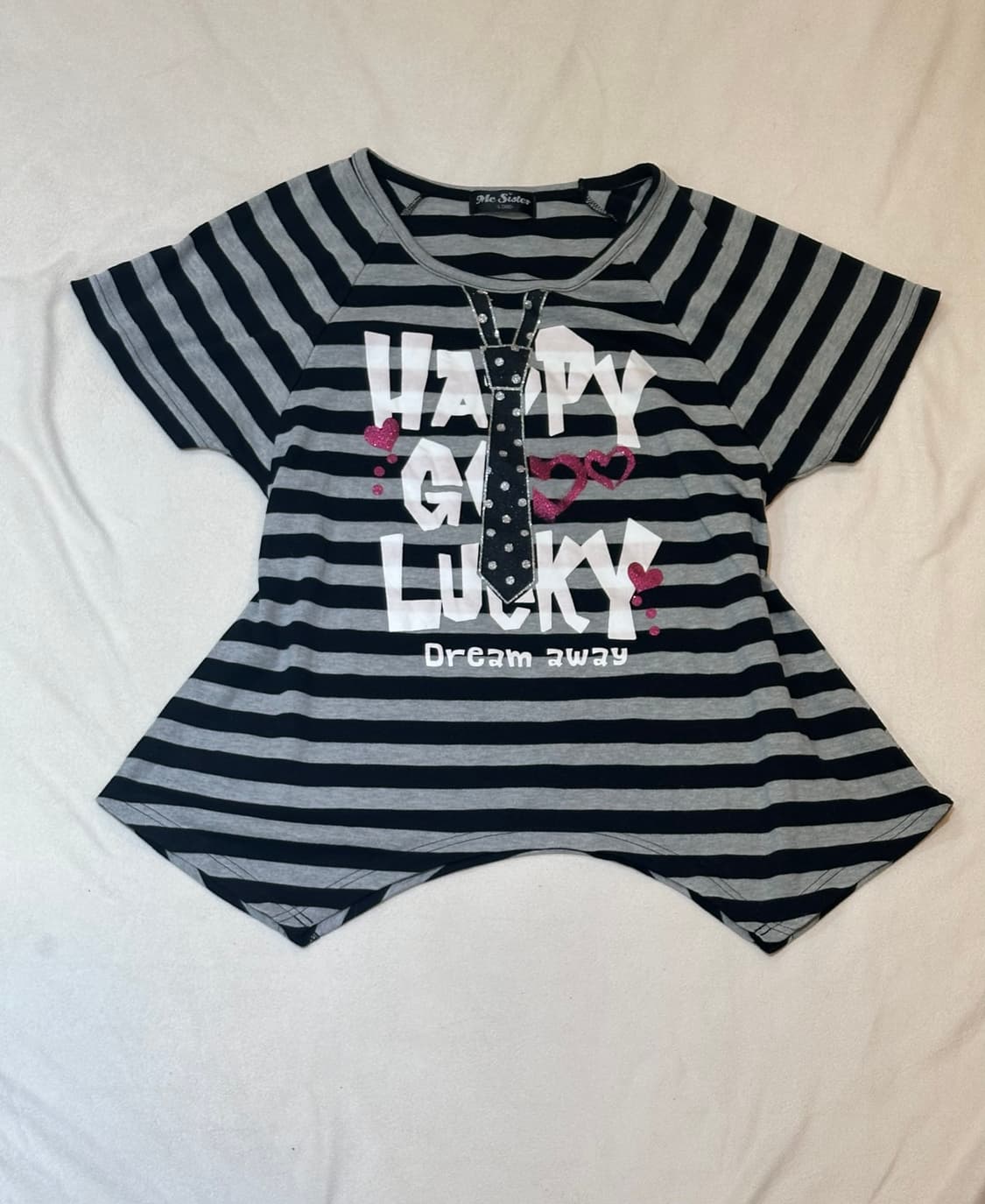 Me Sister 스트라이프 반팔 티셔츠 상품이미지1