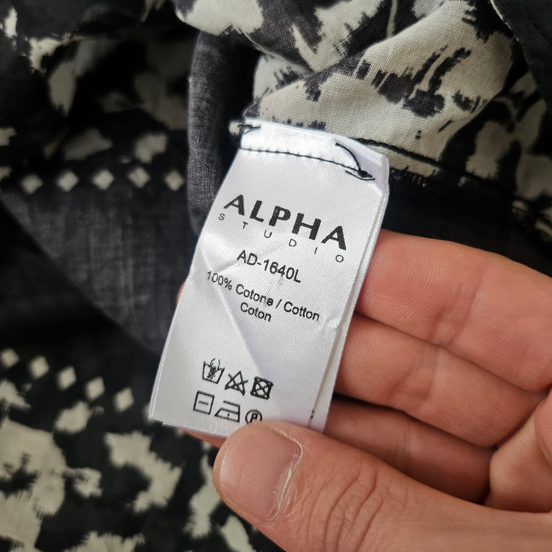 ALPHA STUDIO in Italy 보헤미안 오리지널 시어 셔츠 상품이미지8