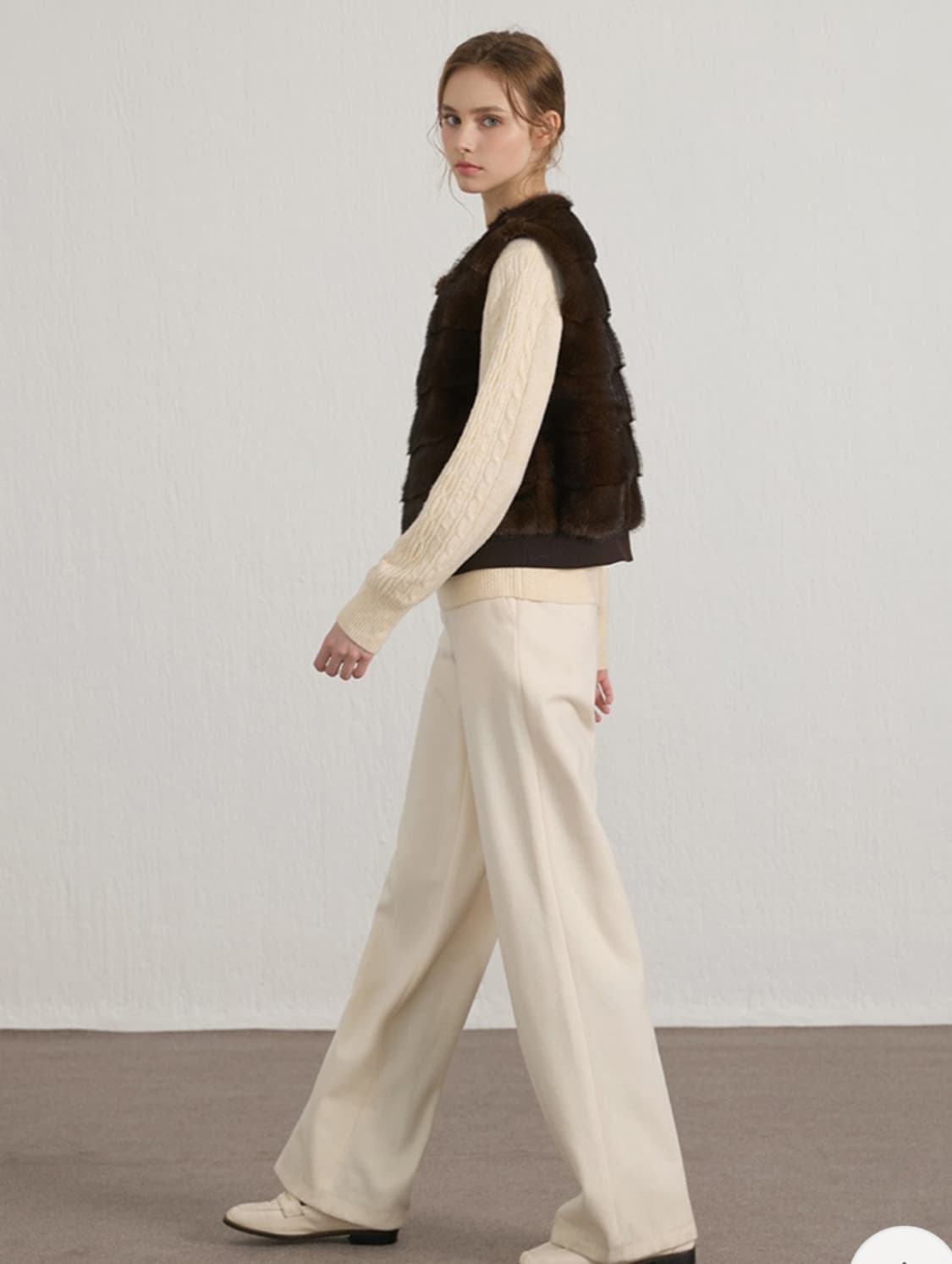 페이크 밍크 베스트 66사이즈 상품이미지1