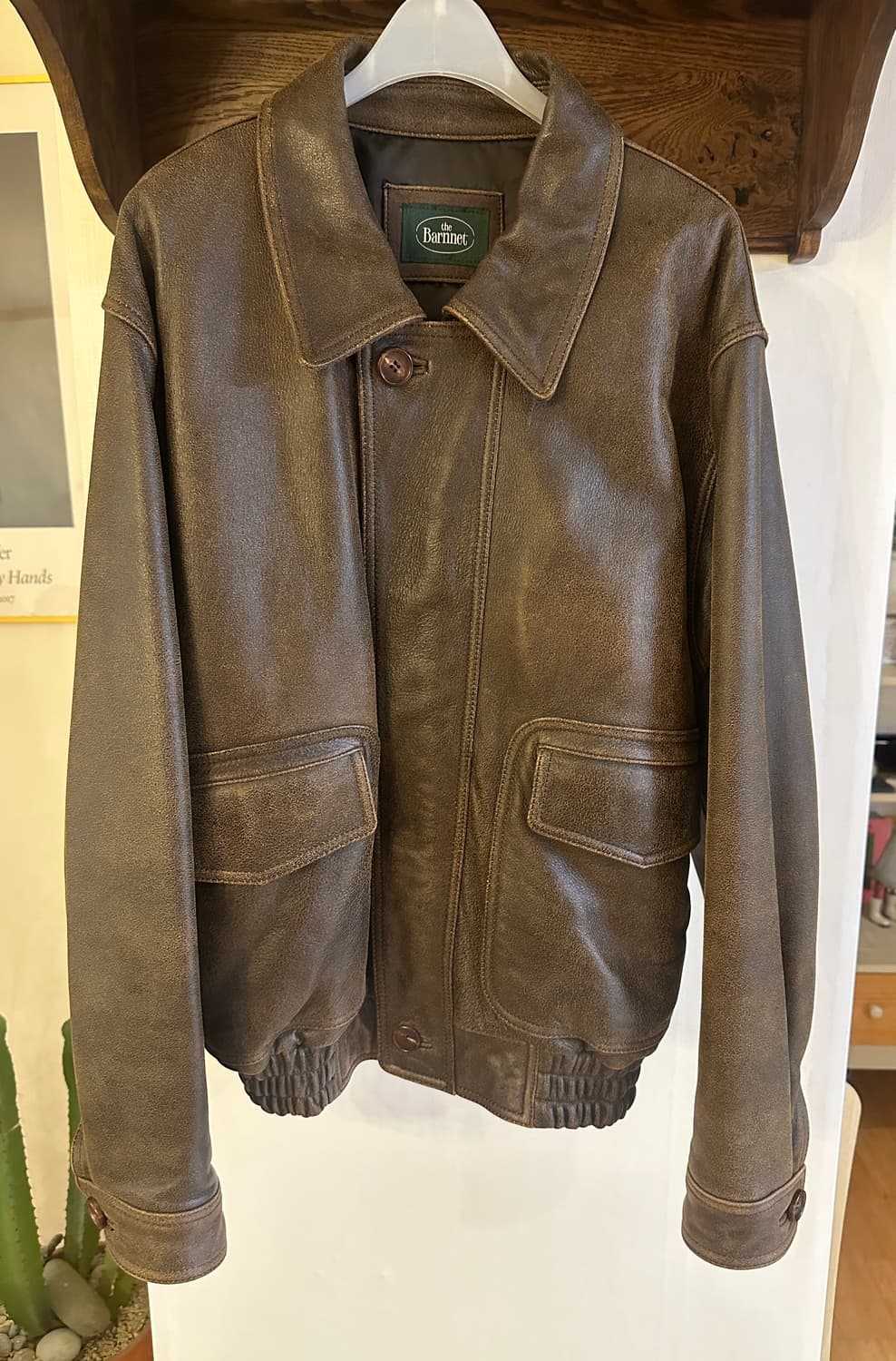 더바넷 The Barnnet A-2 가죽 점퍼 (Free) 상품이미지2