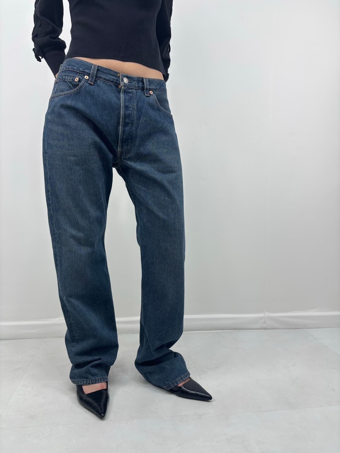 LEVIS 501 MID WASHED BLUE 상품이미지5