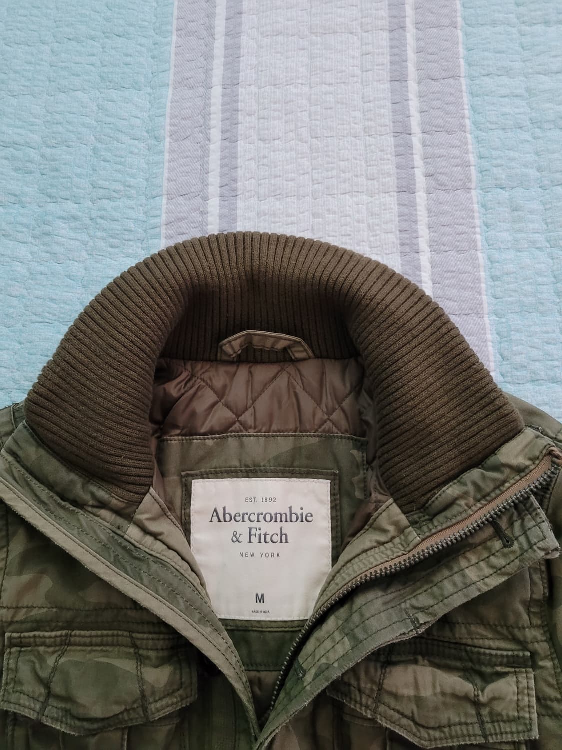 아베크롬비 카모플라쥬 밀리터리 퀄팅누빔안감 야상자켓 M 100사이즈 상품이미지2