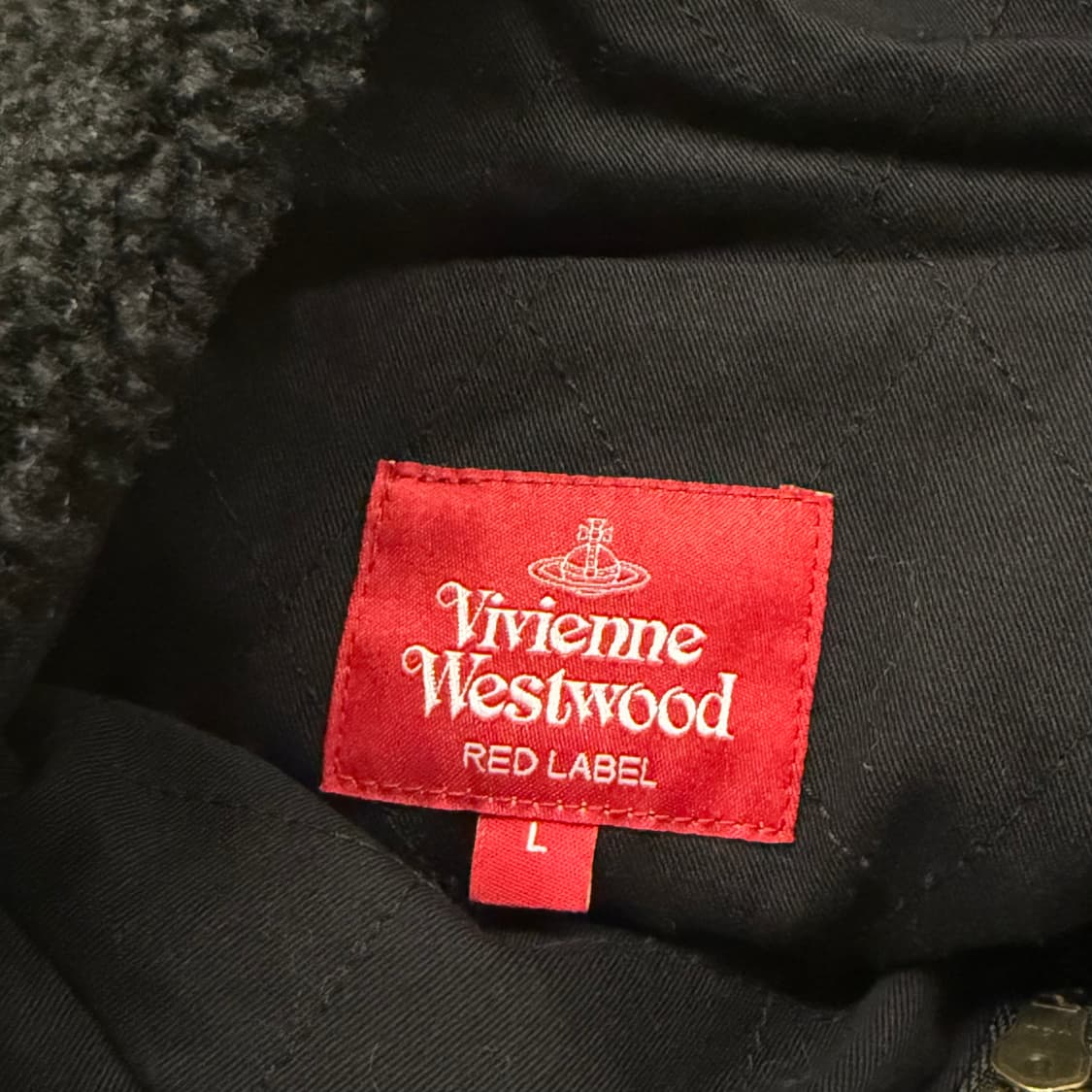 비비안웨스트우드 검빨 블랙 후리스 뽀글이 플리스  상품이미지5