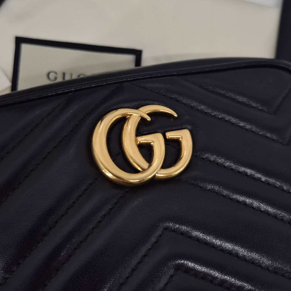 구찌 GG 마몽 미니 크로스백 블랙 (448065) 상품이미지9