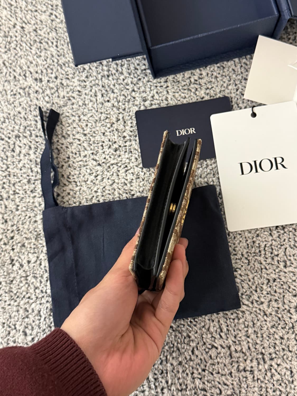 디올 신형 비지니스 카드지갑 상품이미지6