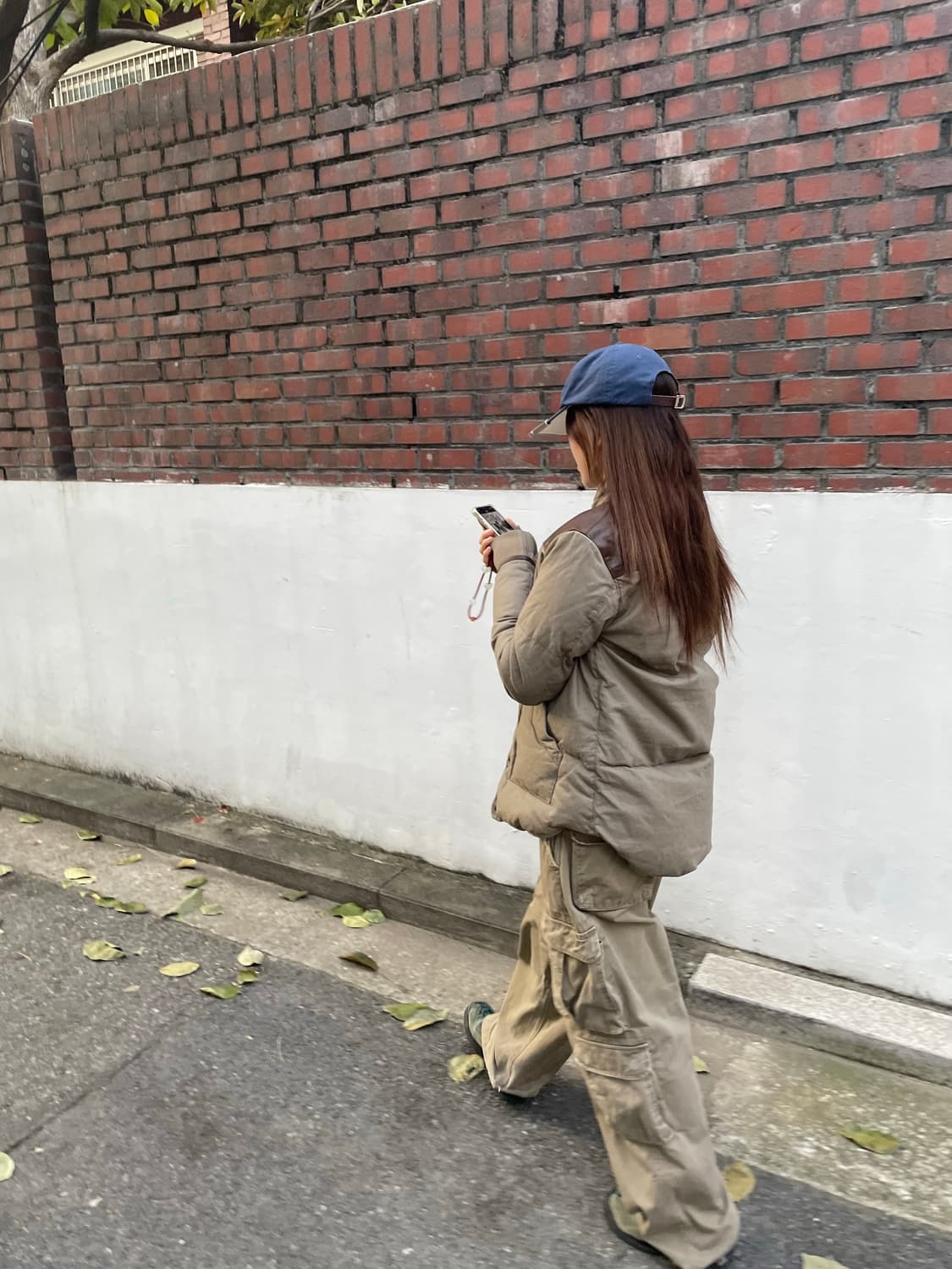 핸드워머 레더  웨스턴 다운 패딩 상품이미지2