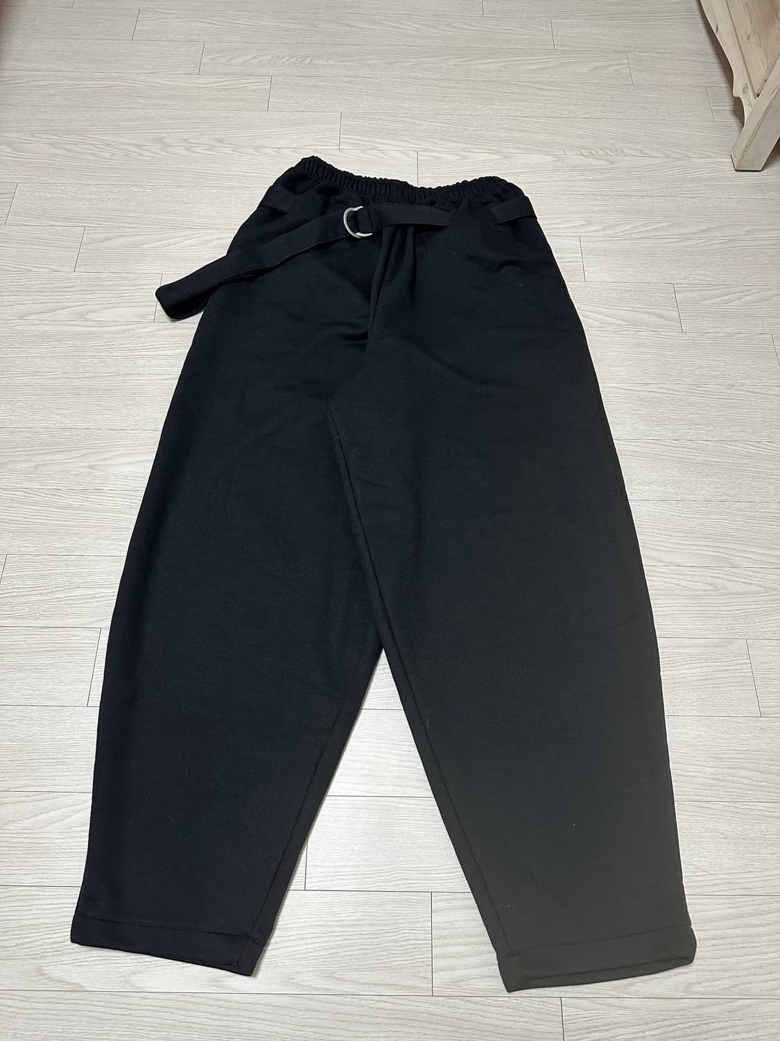 MJD 코인 벨티드 헤비 스웻 배기팬츠 상품이미지1