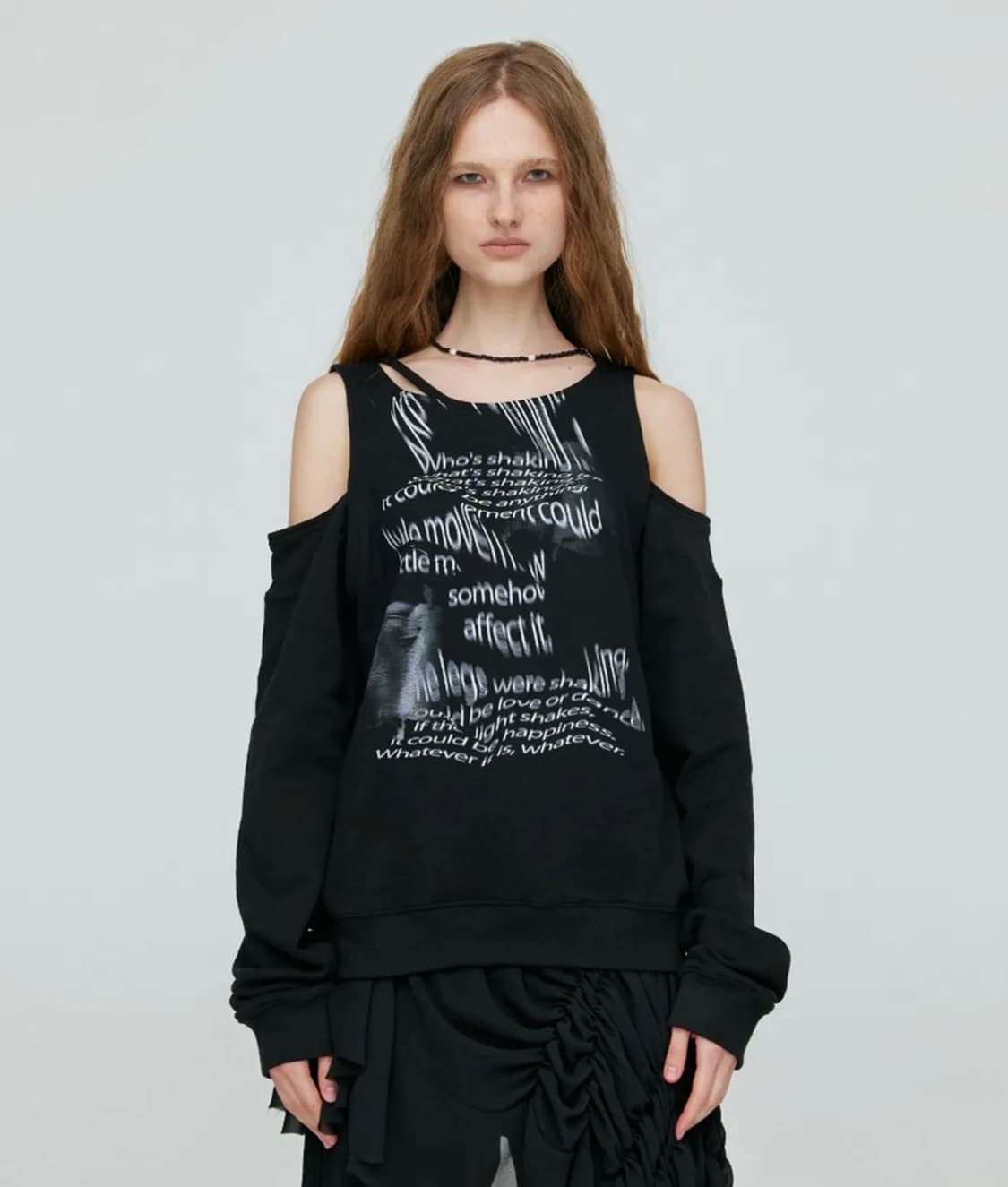 나체 BARE SWEAT SHIRT BLACK 상품이미지1