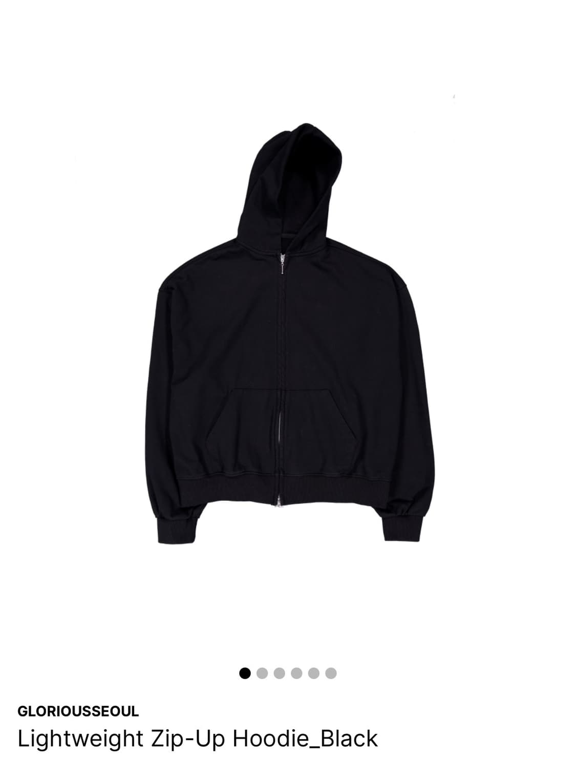 글로리어스 서울 워커 후드 집업 블랙 상품이미지1