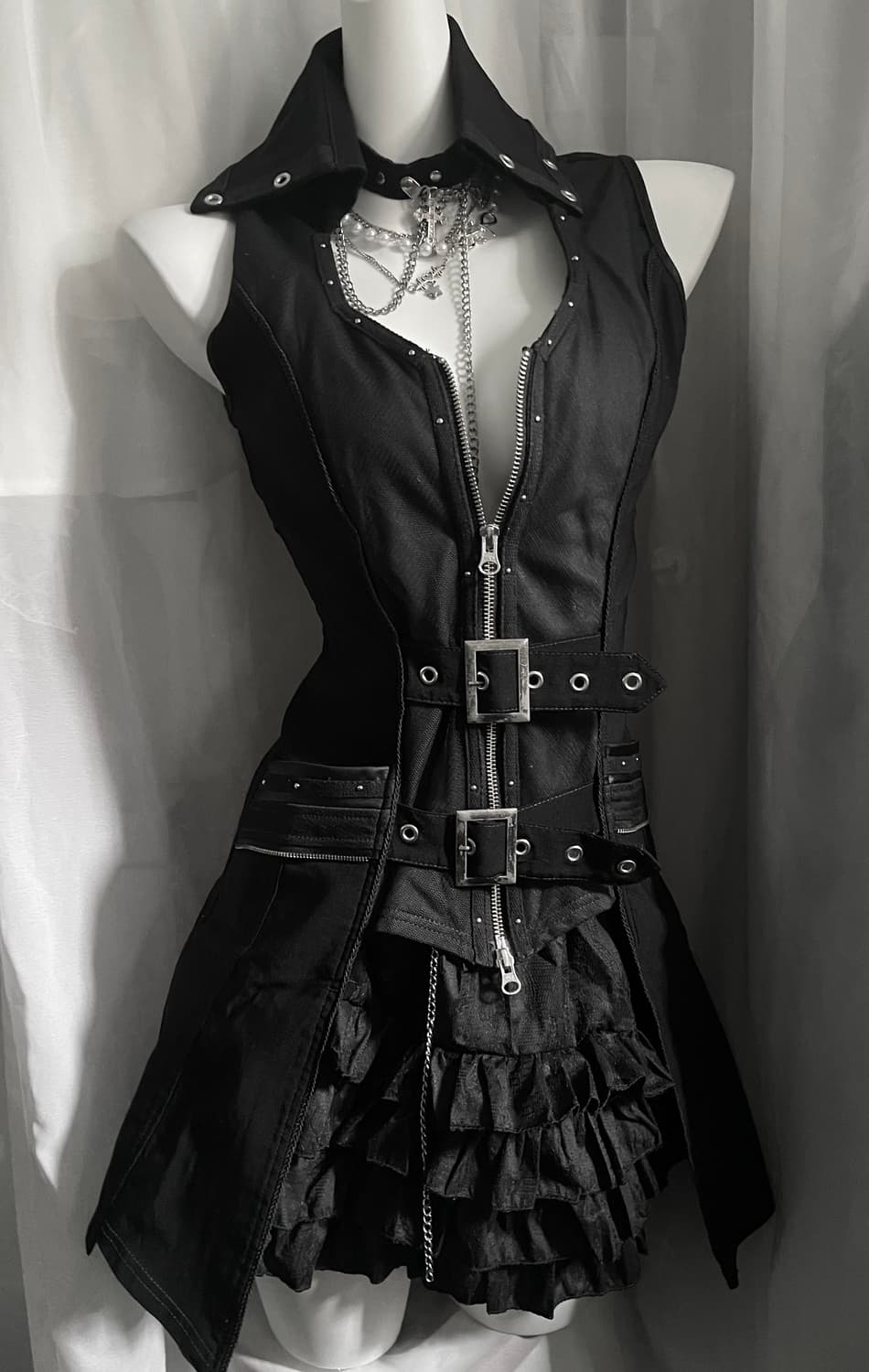 Ozzon punk vest 상품이미지2
