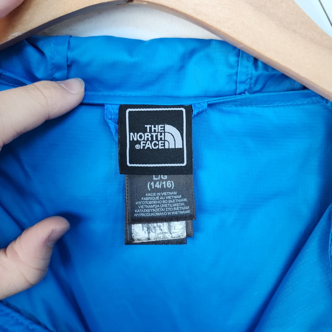 노스페이스 아동 블루 바람막이 후드 자켓 상품이미지4