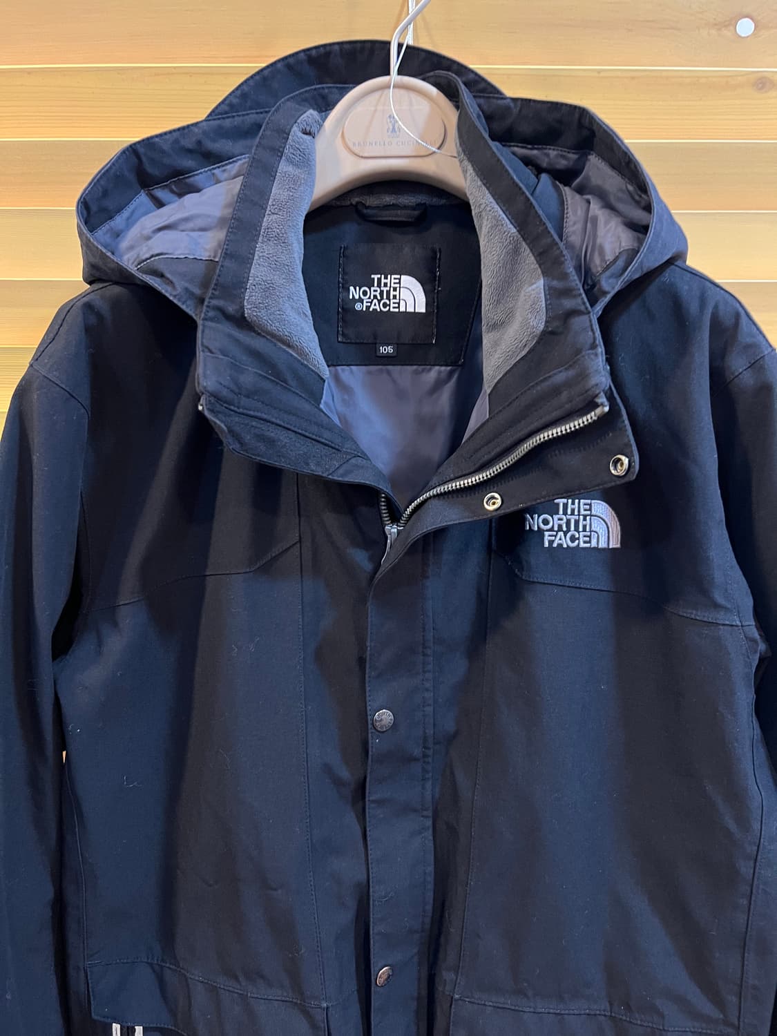 노스페이스 남성 블랙 후드집업점퍼  상품이미지2