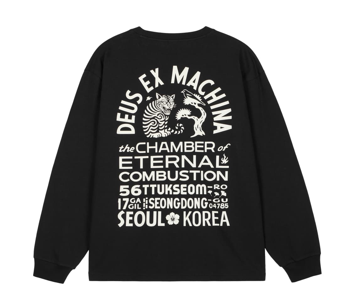 S M L XL 데우스 성수 한정 익스클루시브 롱슬리브 블랙 판매 상품이미지1
