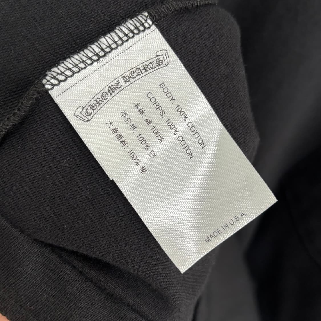 [XL]크롬하츠 넥 스크립크 롱 슬리브 상품이미지3