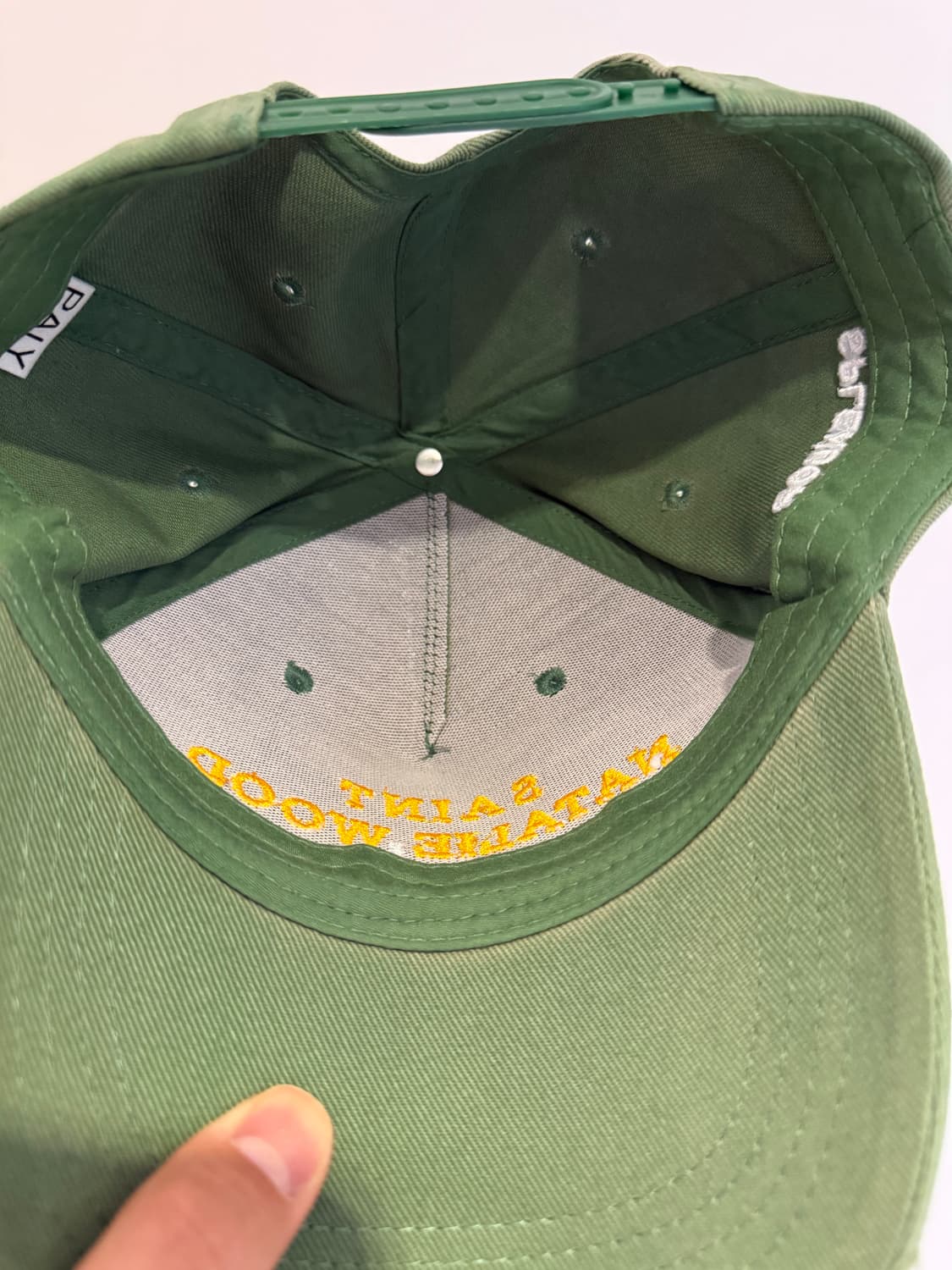 SAINT NATALIE WOOD PAINT HAT GREEN 상품이미지5