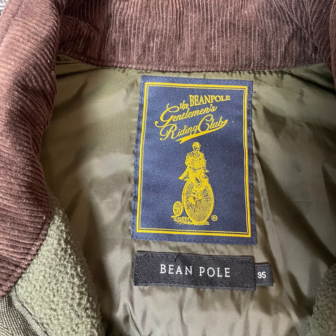 빈폴 카키 다이아몬드 퀄팅 경량 패딩 95 상품이미지6