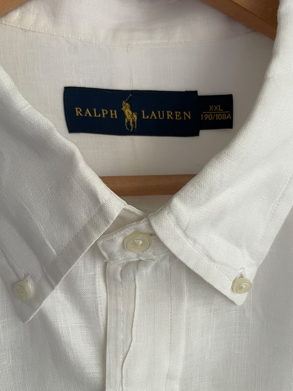폴로 랄프로렌  화이트 린넨 셔츠 상품이미지4