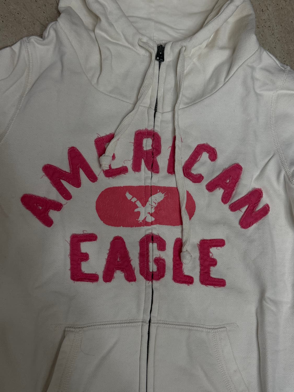 아메리칸이글 후드집업 화이트핑크 상품이미지2