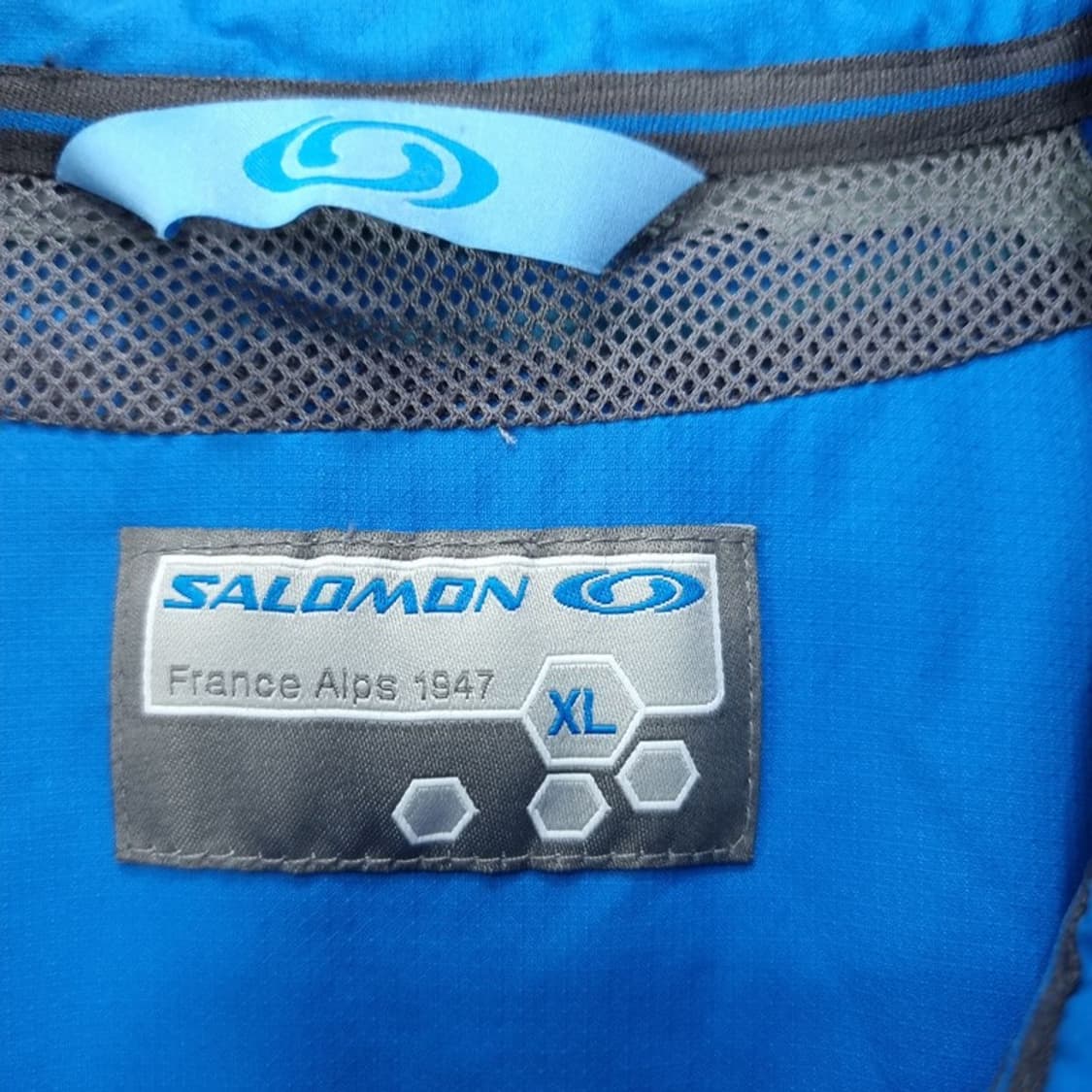 [살로몬] 로고 자수 클라이마 허니컴 바람막이 자켓 스카이 M19937 상품이미지8