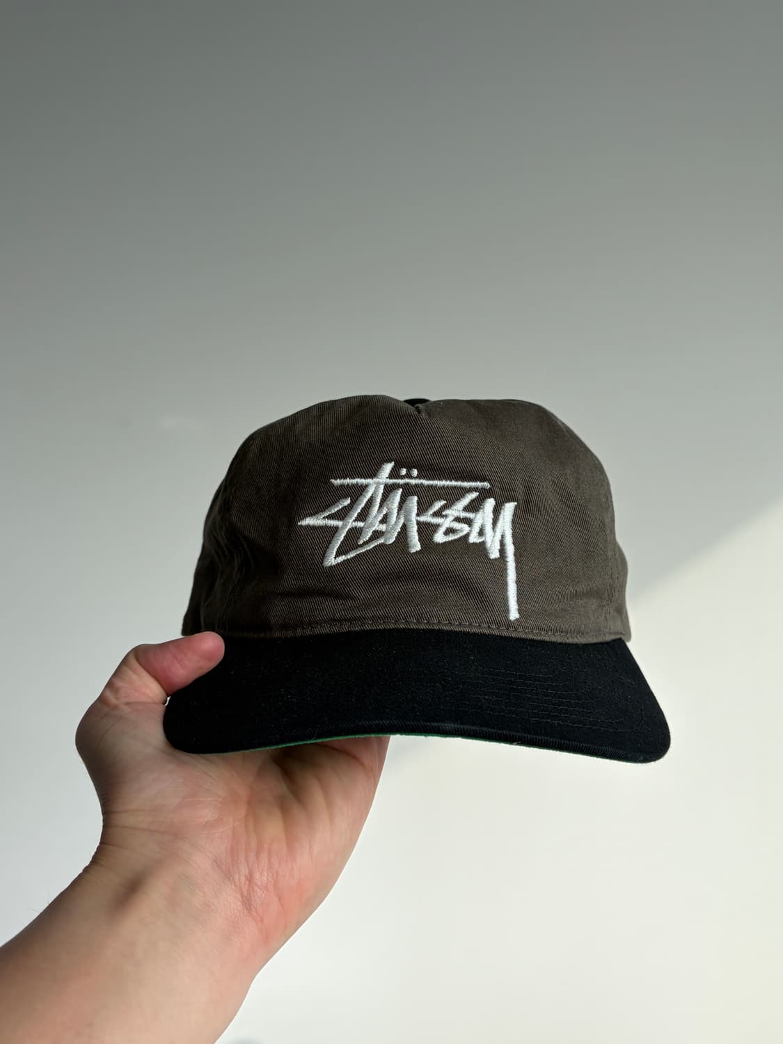 stussy 스투시 미드 뎁스 빅 스탁 스냅백 올리브 상품이미지1