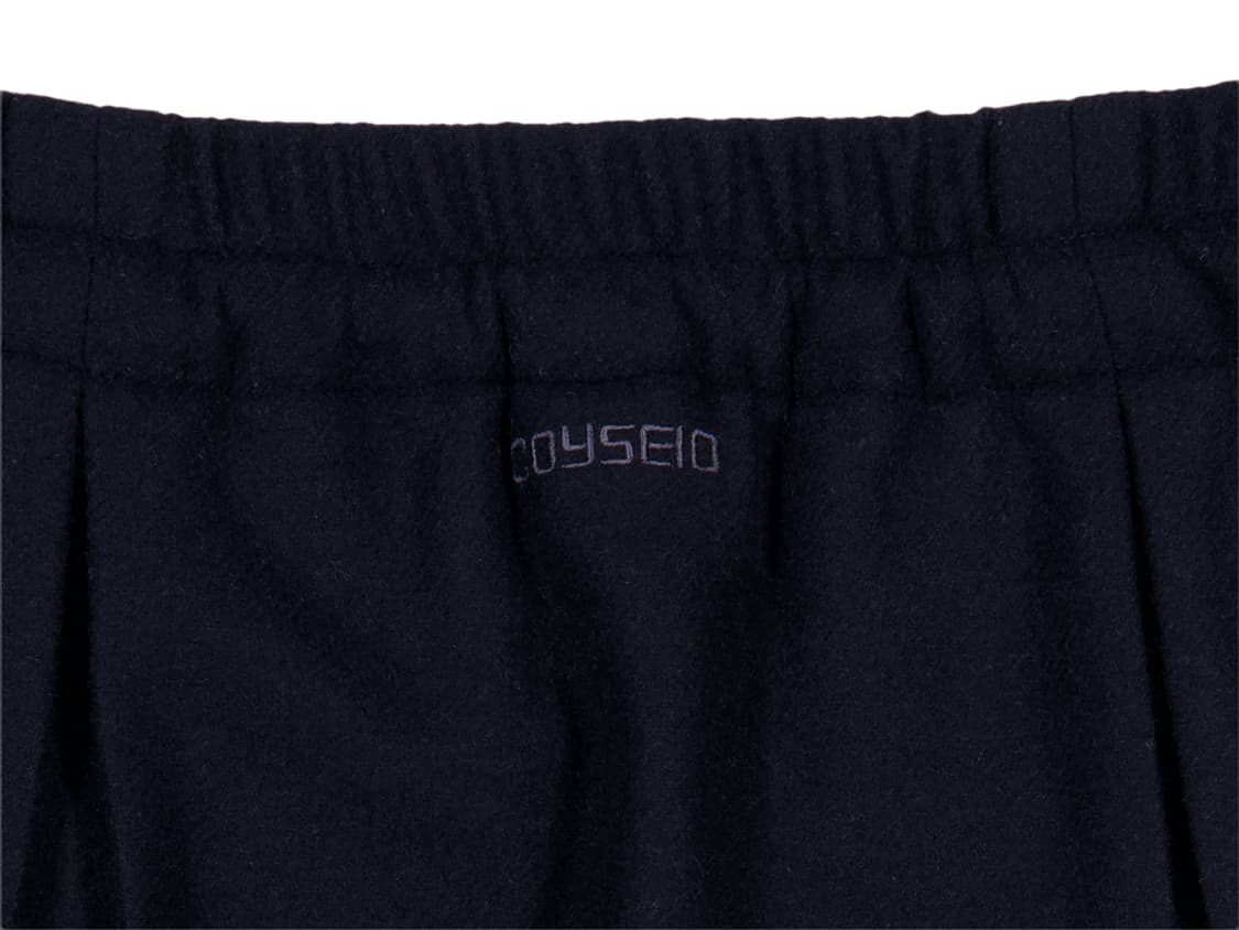 코이세이오 PLEATS OVER WOOL PANTS DARK NAVY 상품이미지5