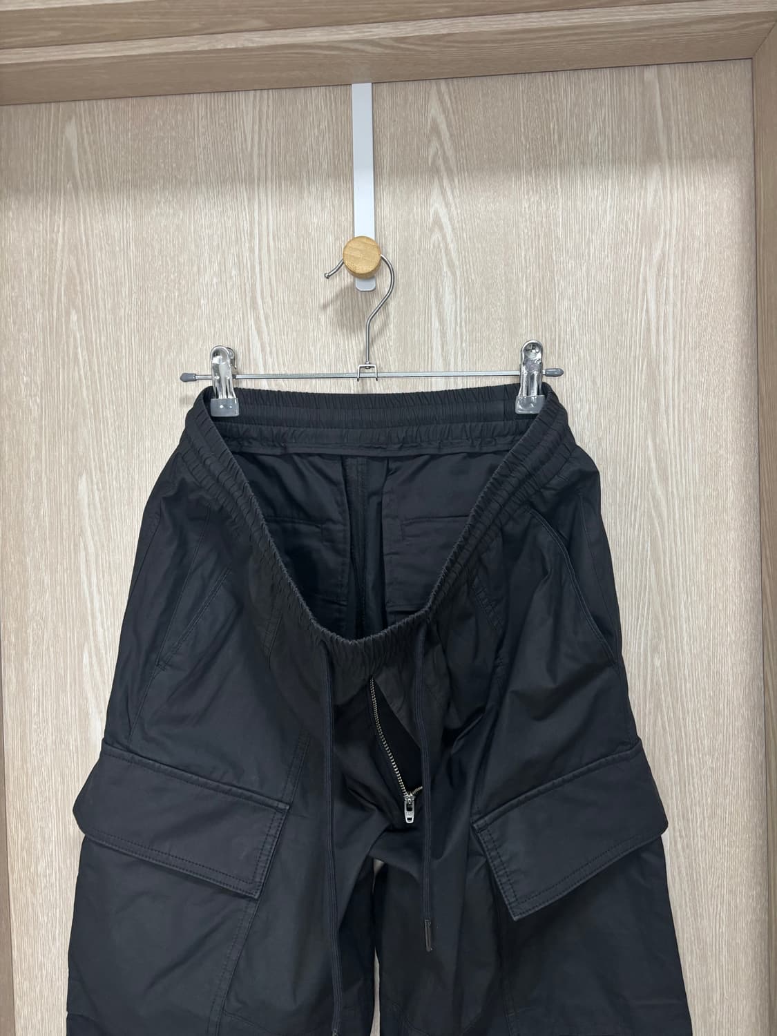 22ss)준지 카고와이드밴딩팬츠46/블랙 상품이미지4