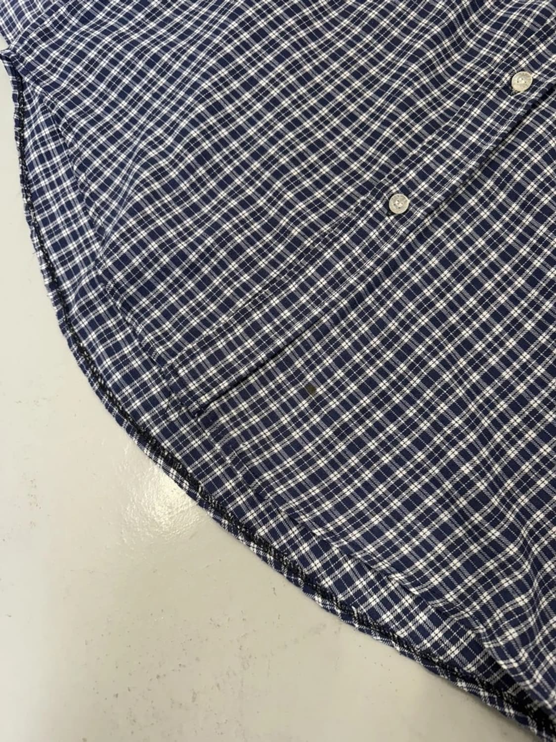 90’s Late Stussy Basic Check Shirt 상품이미지7