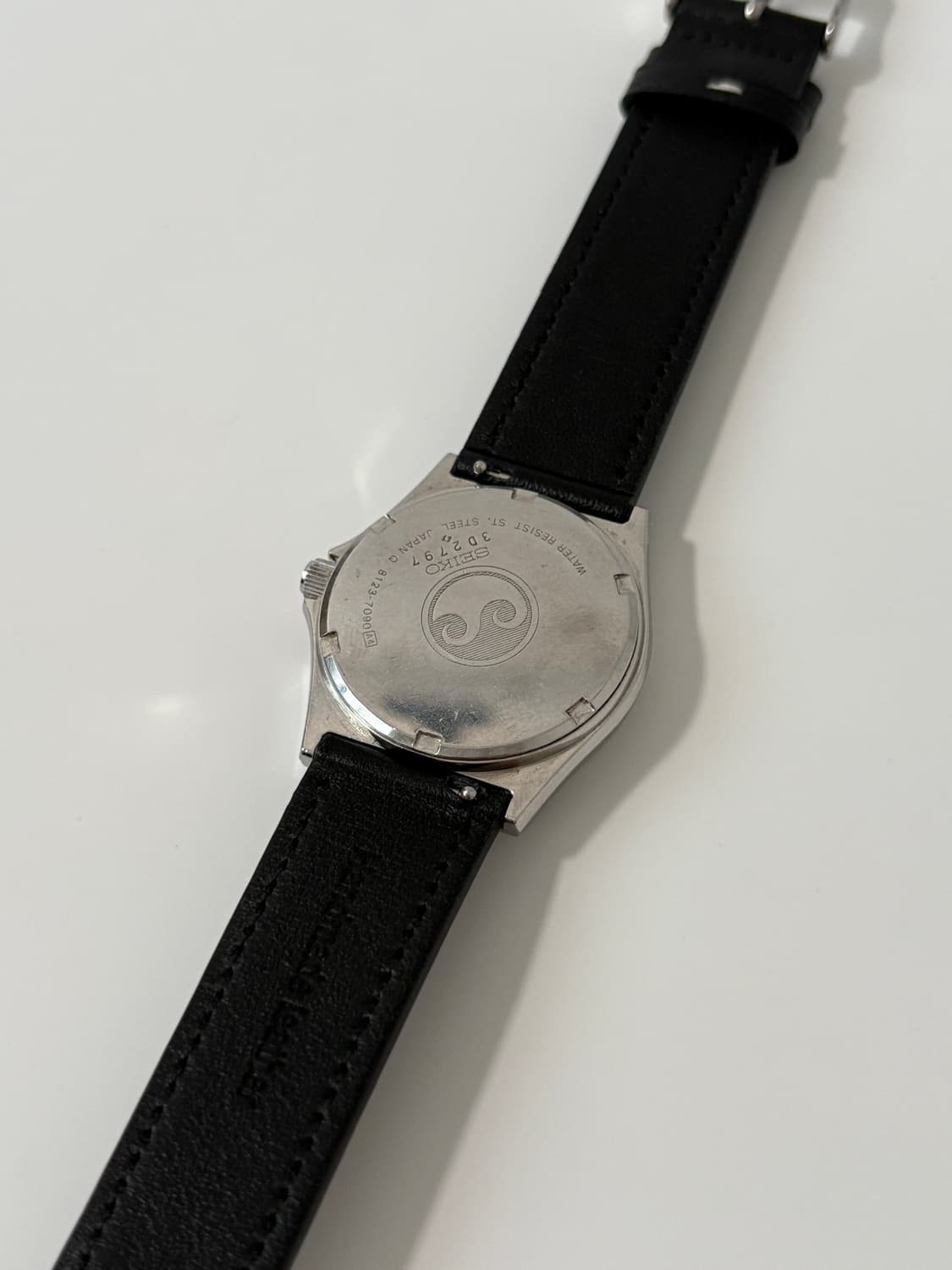 80s chronos black dial silver quartz 상품이미지8