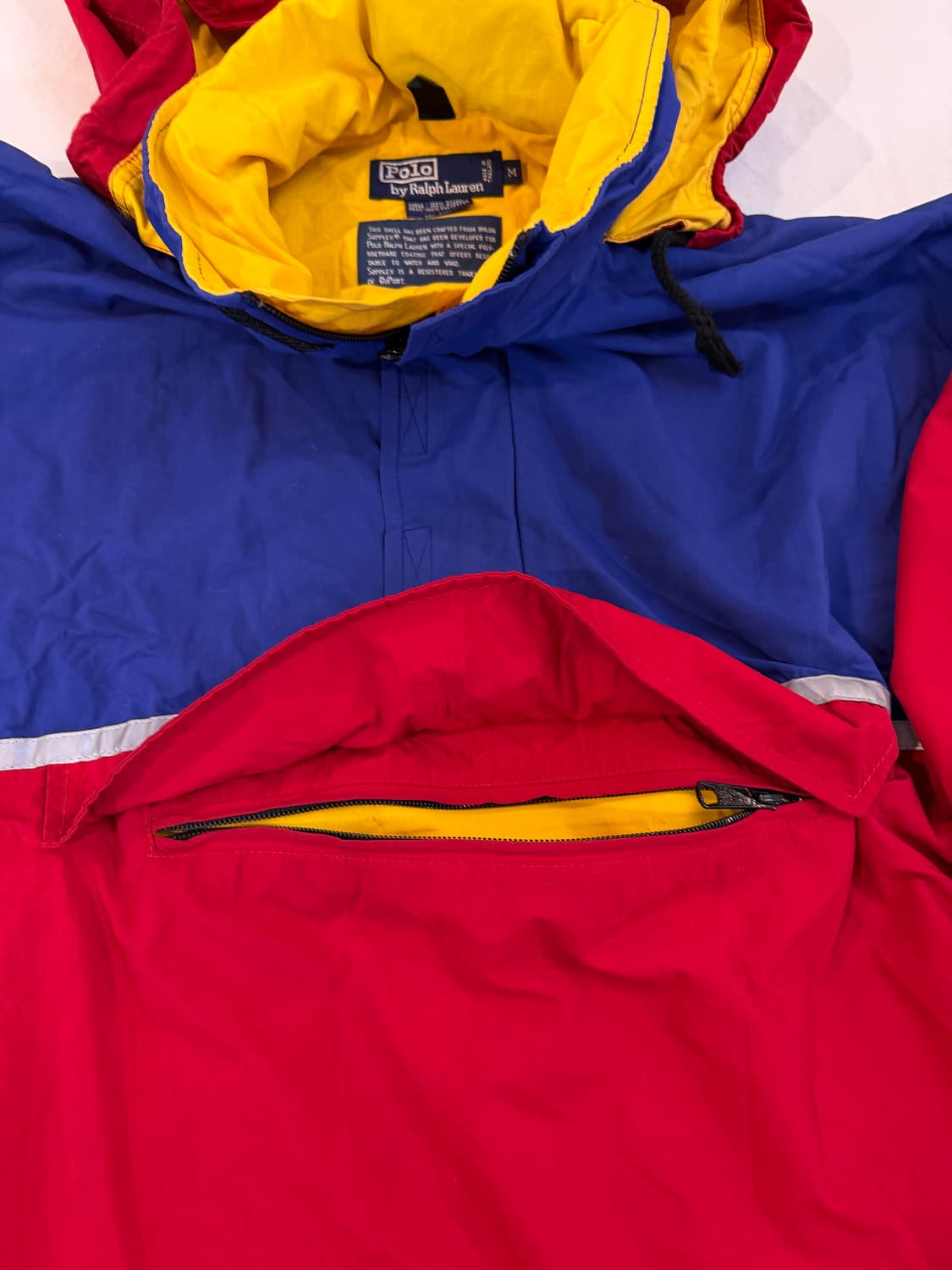 90s 폴로 랄프로렌 하이테크 아노락 멀티컬러 바람막이 상품이미지5