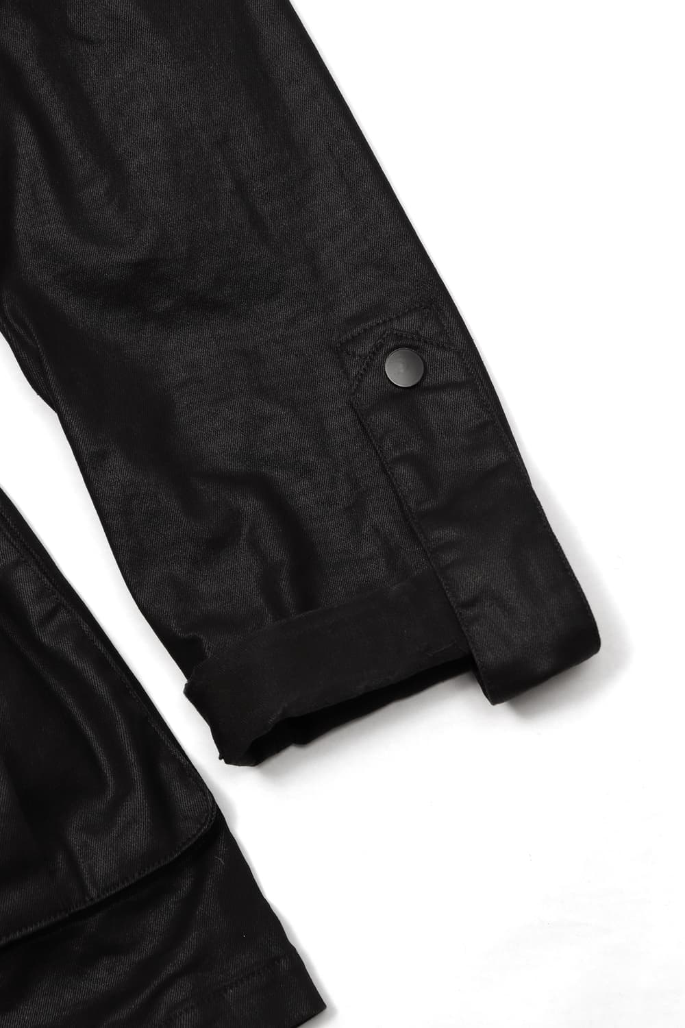 ANNA SUI 블랙 코팅 데님 코트 women 90/66 상품이미지5