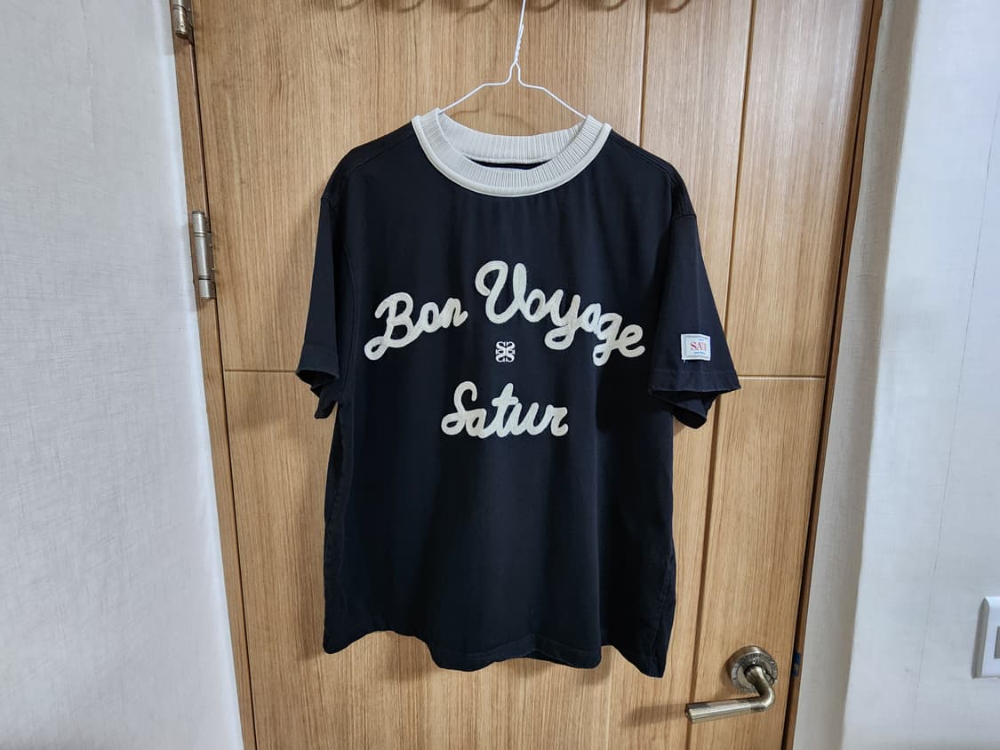 (M)세터 로고 자수 보야지 반팔 티셔츠  상품이미지1