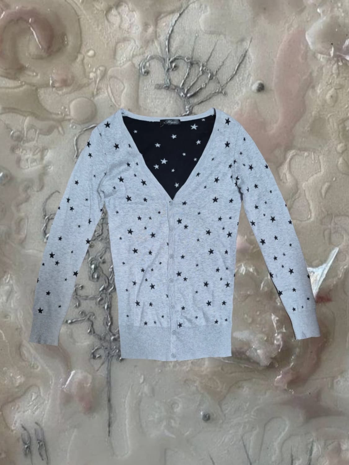 일본 빈티지 락시크 펑크 스타 별 패턴 도쿄걸 교복 가디건 상품이미지1