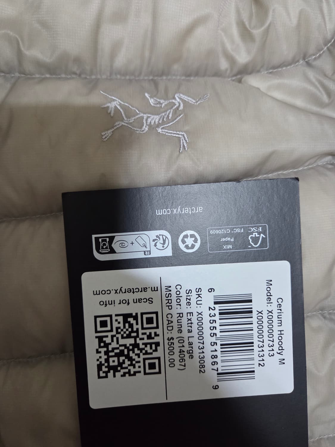 아크테릭스 세륨 후디 RUNE XL 상품이미지6