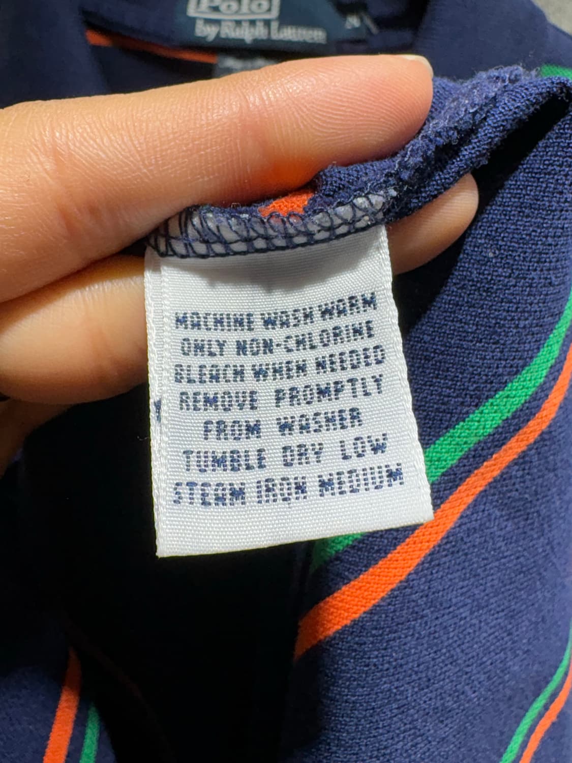 M 폴로랄프로렌 스트라이프 배색 카라 롱슬리브 상품이미지6