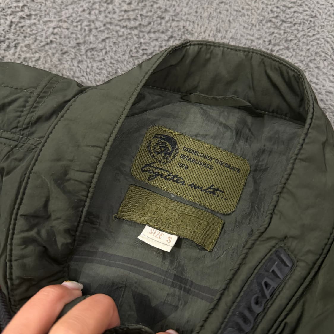 [ 정품/S ] 디젤 두카티 나일론 바이커 집업 자켓 상품이미지5