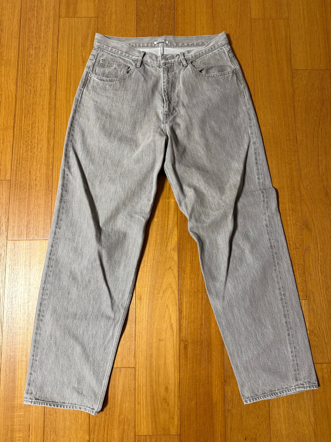 오라리 그레이 데님팬츠 34사이즈 판매 상품이미지1