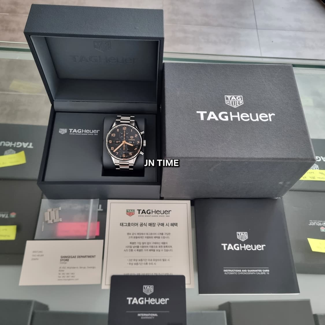 태그호이어 구형 까레라 크로노그래프 엘레강스 43mm CV2A1AB 상품이미지9