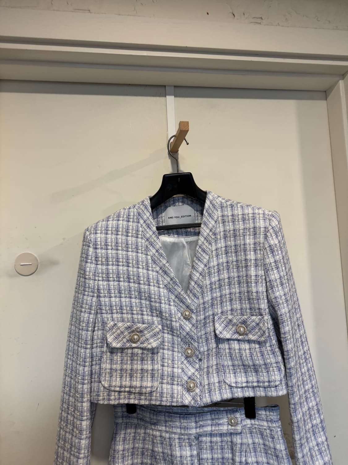 앤드유에디션 르보엔느 트위드 자켓 스커트 세트 상품이미지5