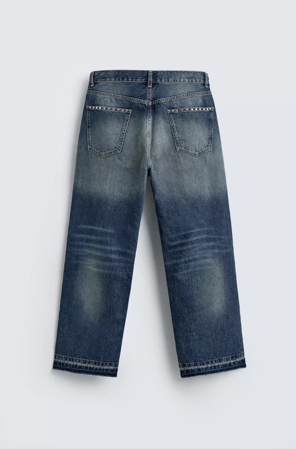 [32] ZARA 자라 스터드 세미 와이드 데님 팝니다 상품이미지3