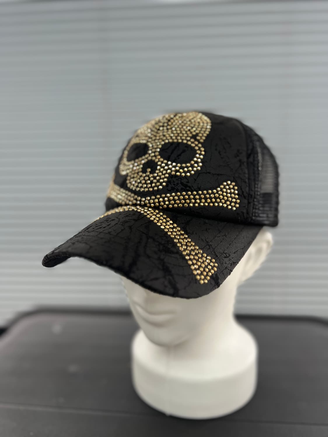 금박 스컬 매쉬캡  상품이미지1