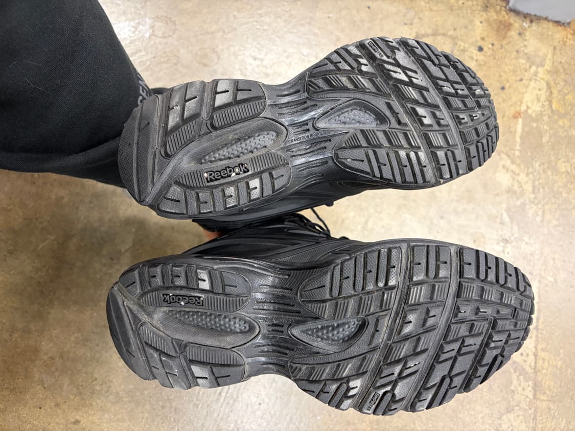 리복&강혁 콜라보 블랙 하이탑 운동화 250mm 상품이미지8