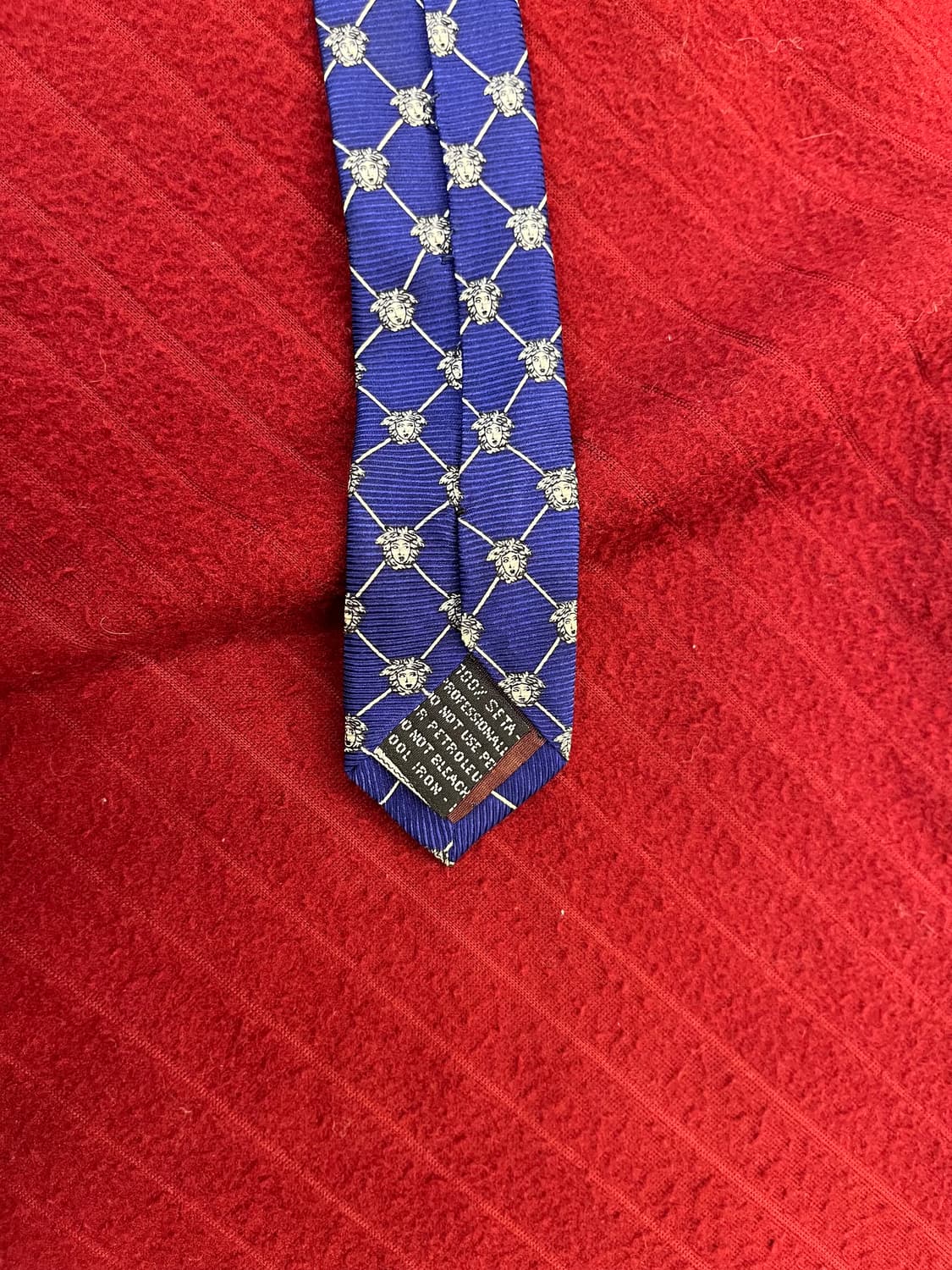 지아니 베르사체 패턴 넥타이 블루 #csz3055 상품이미지3