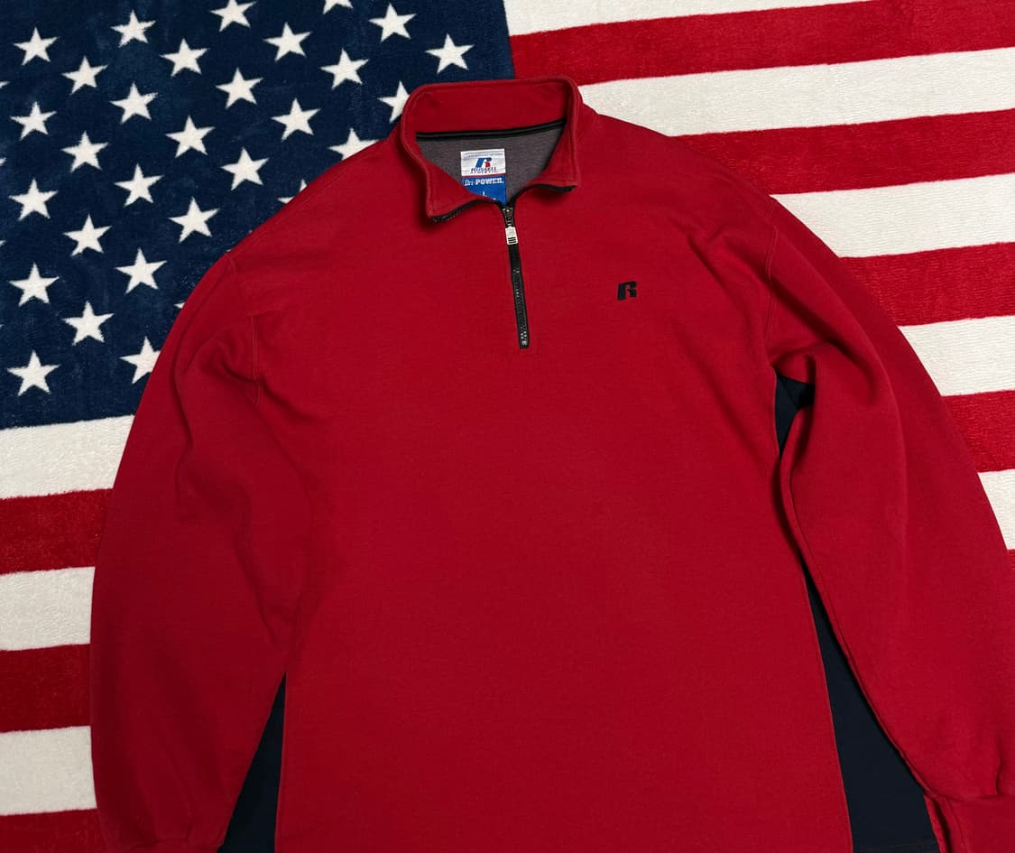 러셀아슬레틱 쿼터집업 아노락 Rusell Athletic anork 상품이미지4