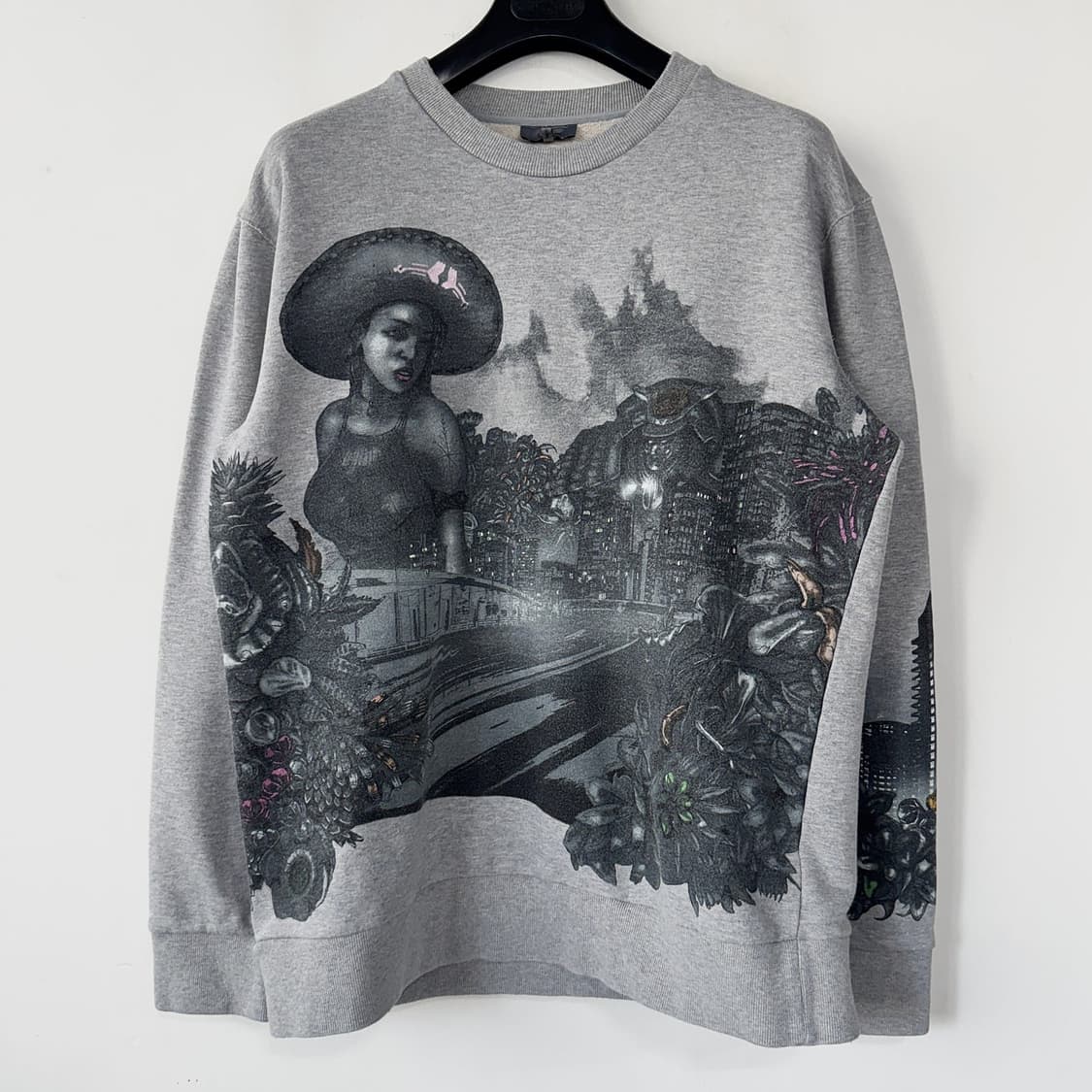 랑방 시티 그래픽 프린트 스웨트셔츠 XL 상품이미지2