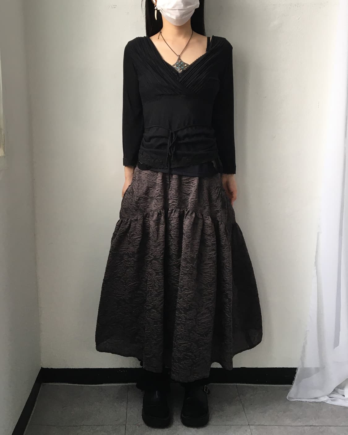 Tied shirring point sleeve 상품이미지8