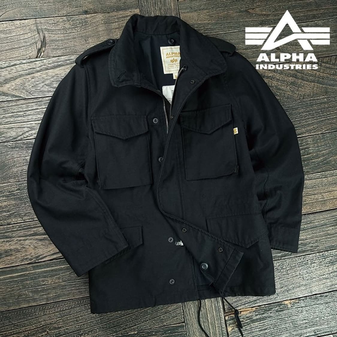 [알파인더스트리스] 밀리터리 M65 필드 자켓 블랙 M19286 상품이미지1